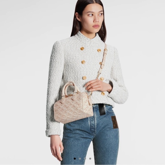 ❌SOLD!!❌ NEW Louis Vuitton speedy Bandouliere 20 beige clair - Picture 10 of 11